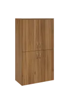 N 4 - 84D kancelářská skříň, 4-dveřová, 1450x800x400, ořech světlý